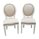 Paire de chaises médaillon Louis XVl