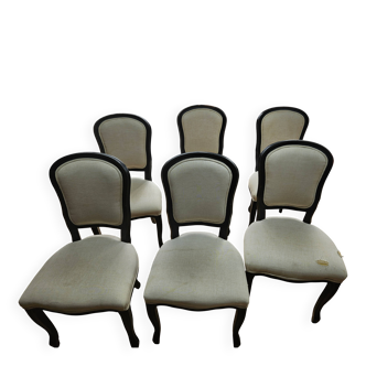 Set of 6 medallion chairs from Maisons du Monde