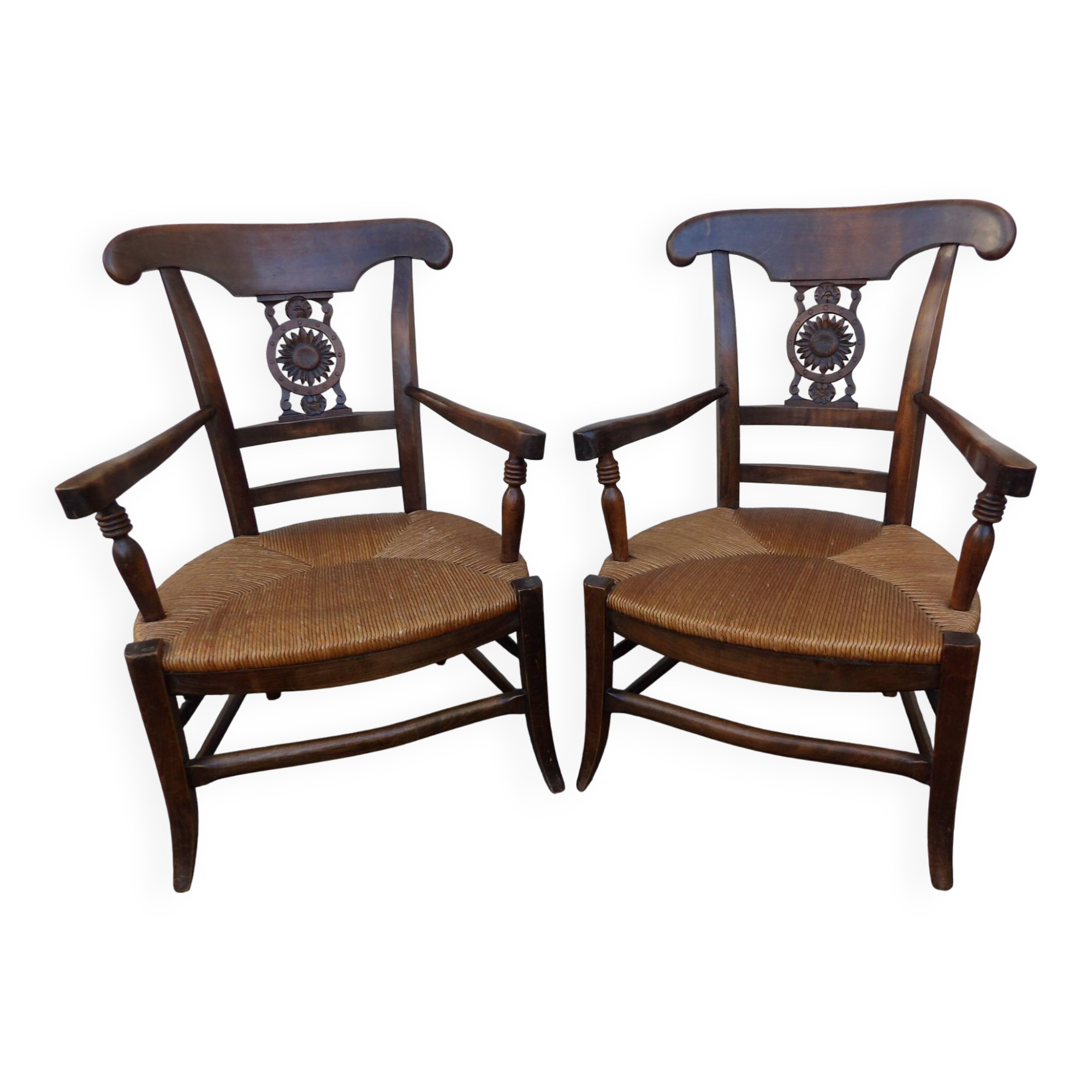 Paire de fauteuils Provençaux