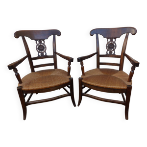 Paire de fauteuils Provençaux