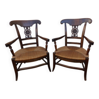 Paire de fauteuils Provençaux