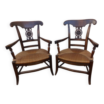 Paire de fauteuils Provençaux