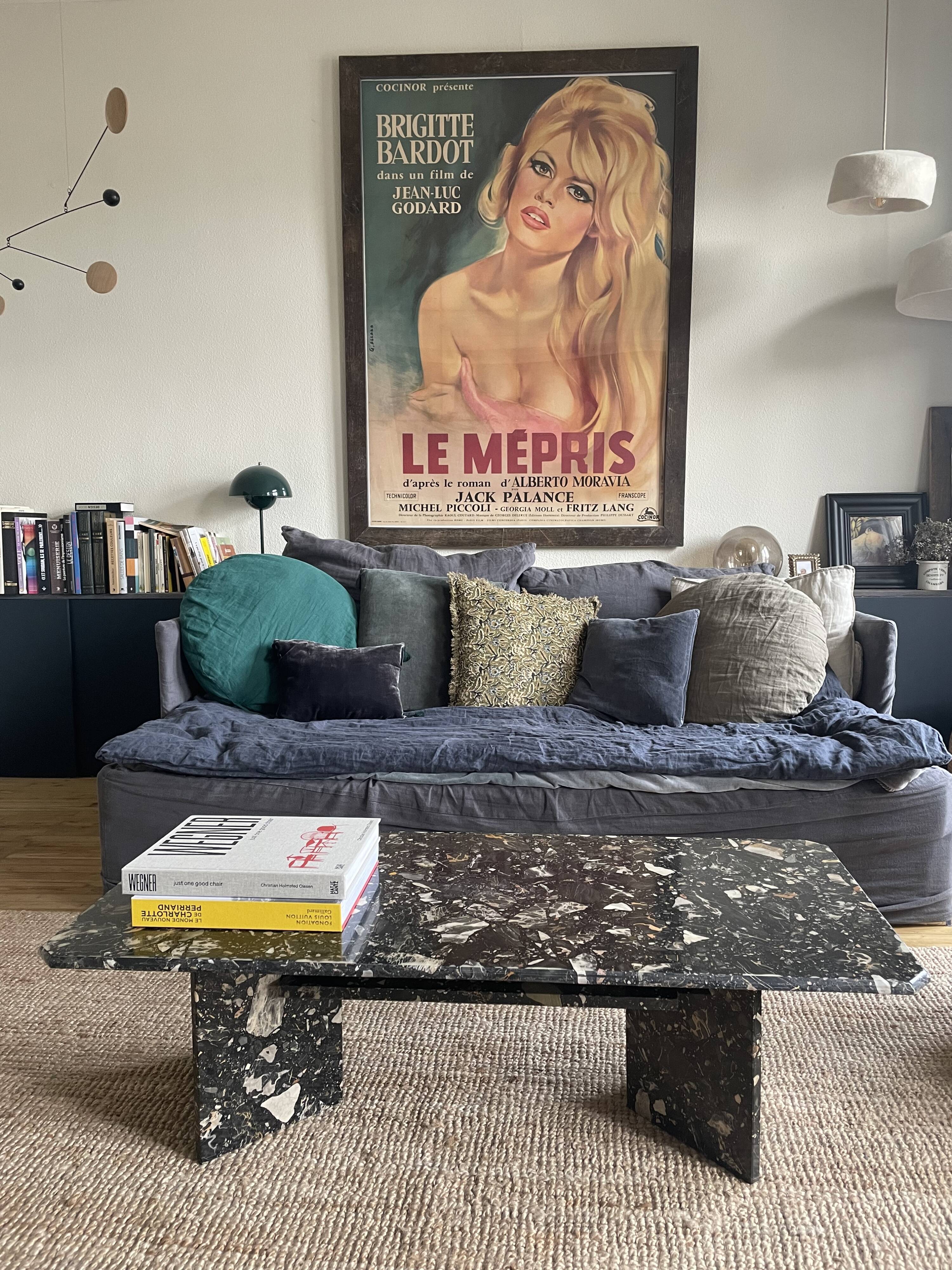 Terrazzo marble coffee table
