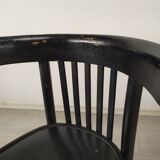 Pair of black bistro chairs