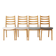 Set of 4 Vintage Beech Dining Chairs, Mid Century Modern, German 1960s