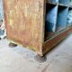Large double-body industrial shelf in patinated metal – t furniture