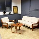 Vintage Danish three-seater sofa