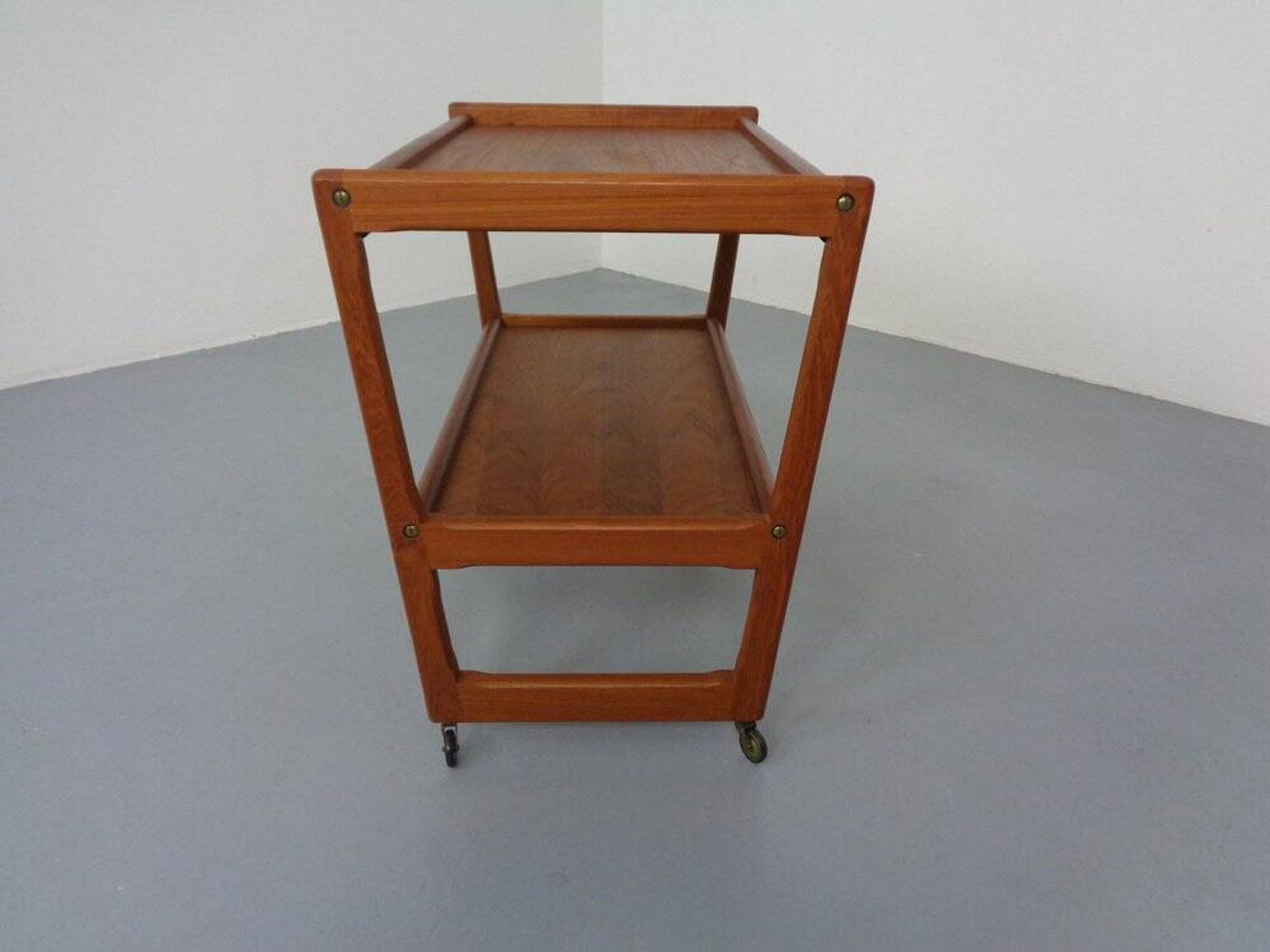 Teak Bar Cart by Holger Georg Jensen for Kubus, Denmark, 1960s