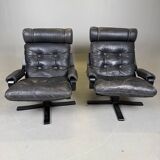 Vintage Pair of Spinning (Swivel) Armchairs — Second Half of the 20th