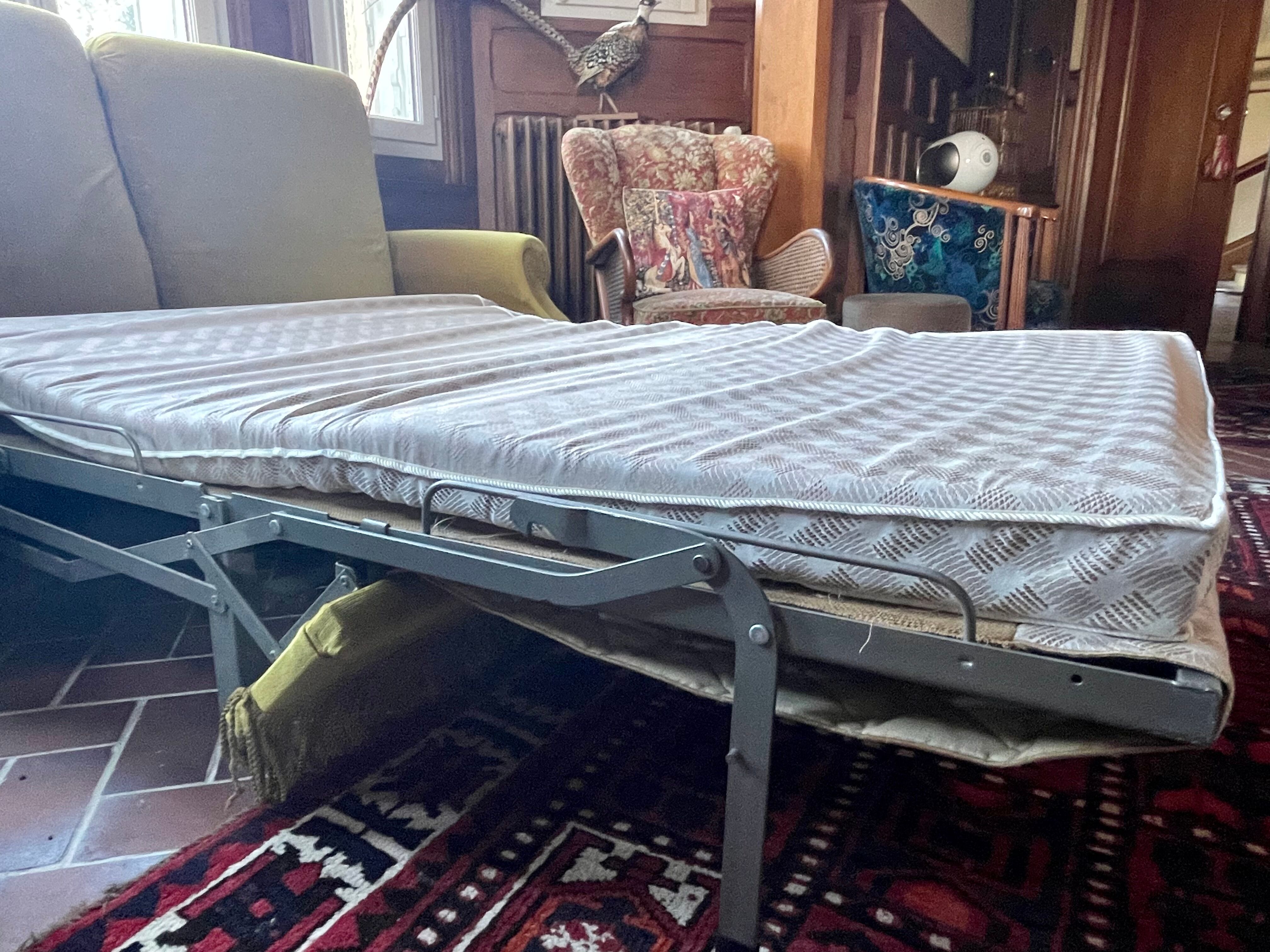 Vintage velvet sofa bed