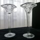 Pair of arques crystal candlesticks Vincennes model
