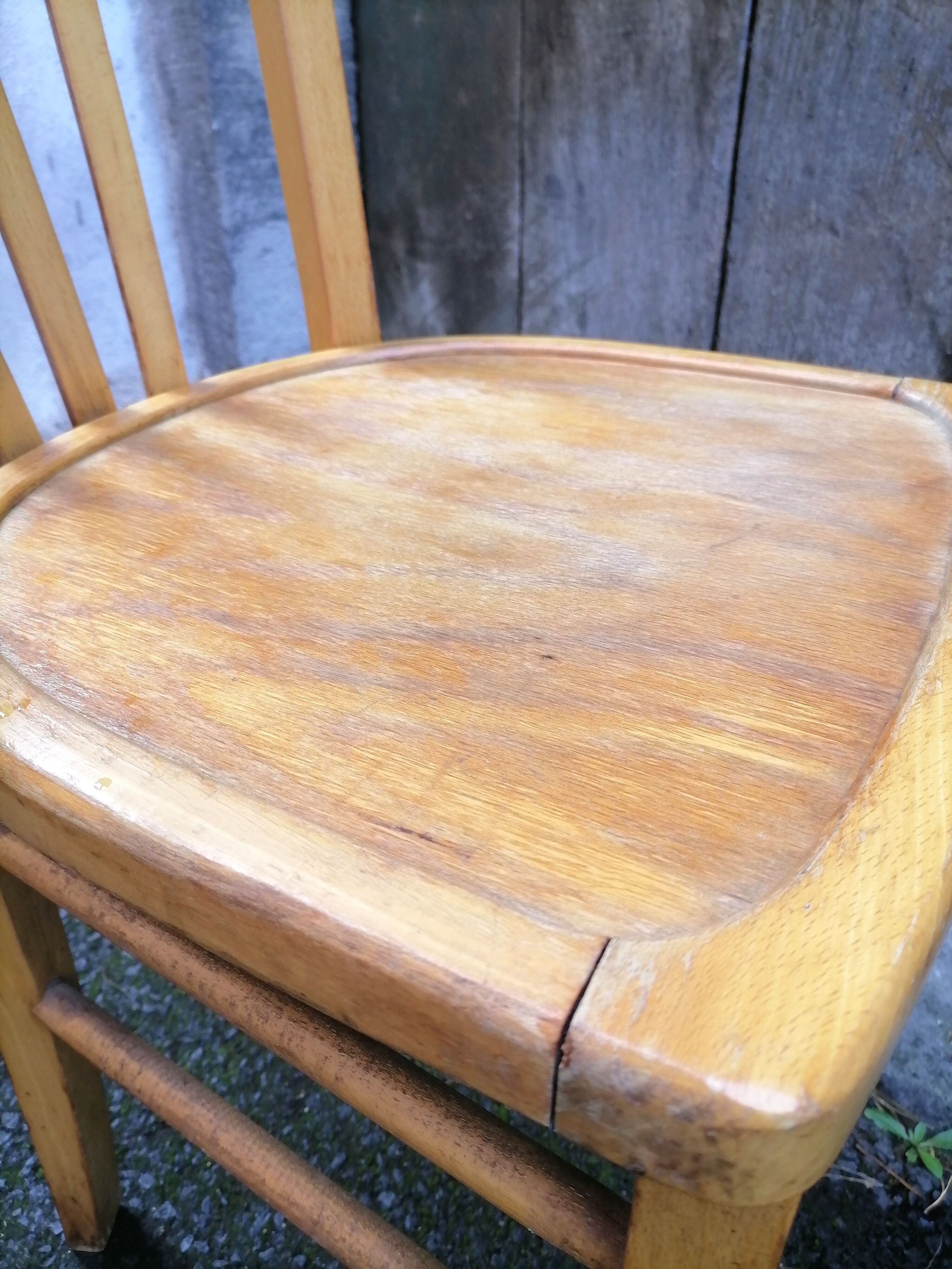 Vintage wooden bistro chair