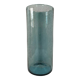 Vase in blown glass bubbled blue gray from the 60s