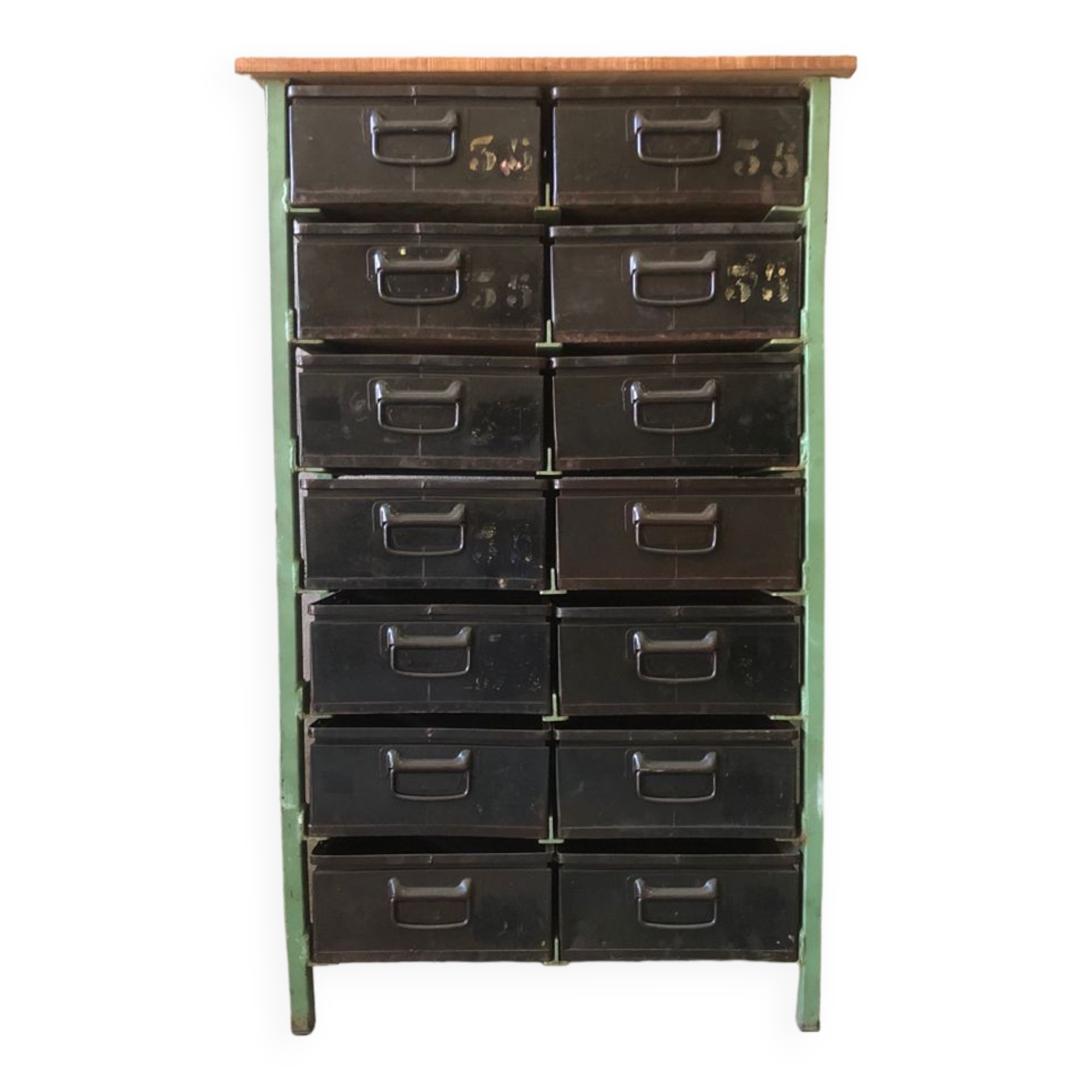 Old trade furniture workshop cabinet