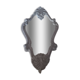 Small patinated baroque mirror