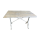 Table bistrot plateau marbre