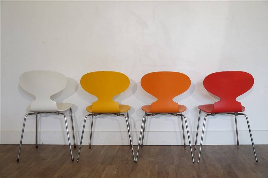 "Ant" chairs by Arne Jacobsen for Fritz Hansen 1970
