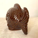 Vintage ceramic zoomorphic fish ashtray