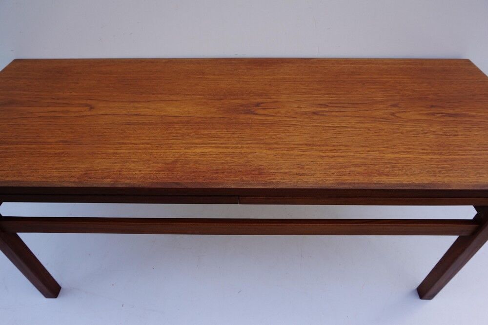 Table basse extensible teck rétro années 1960