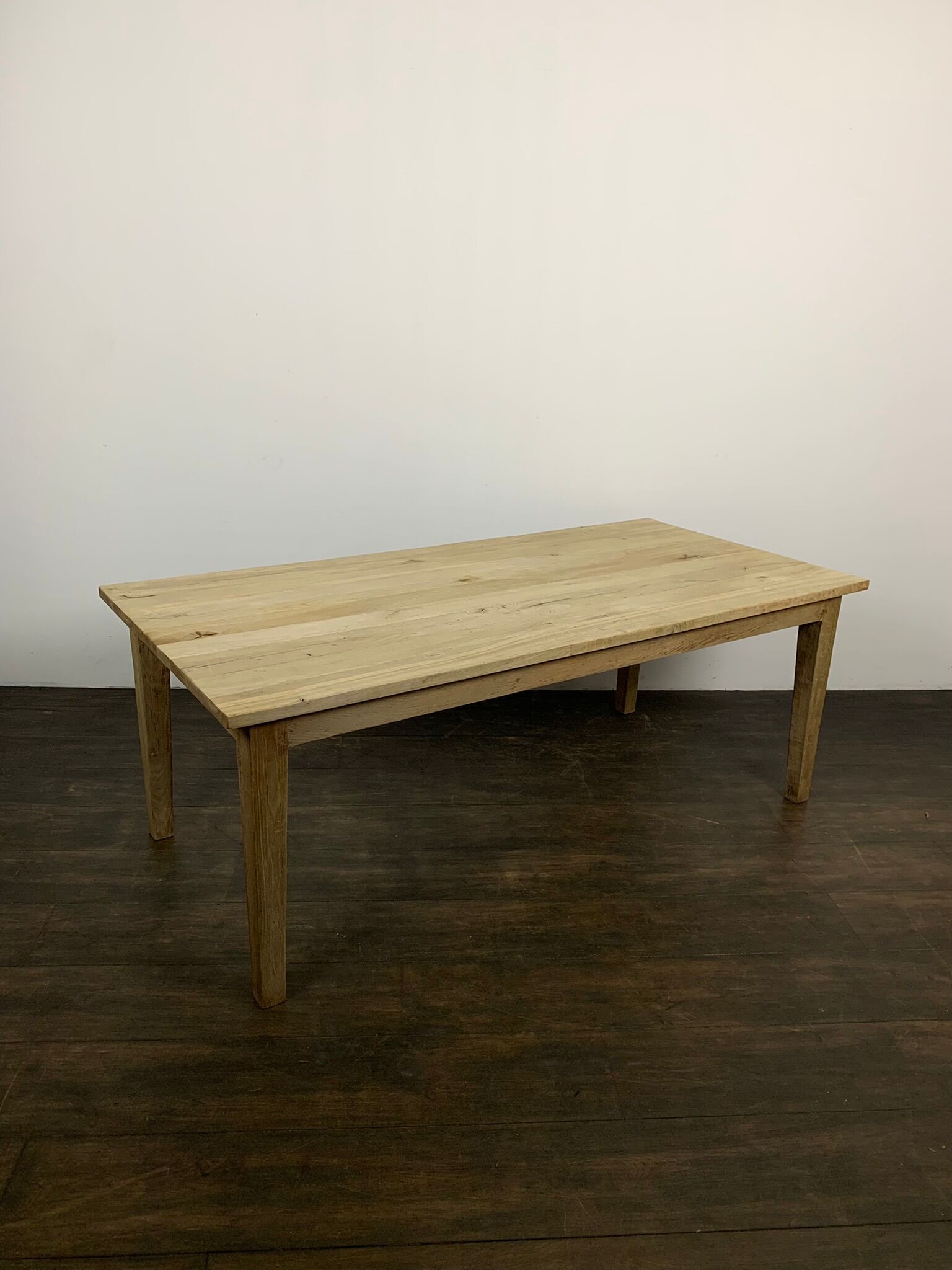 Massive oak dining table