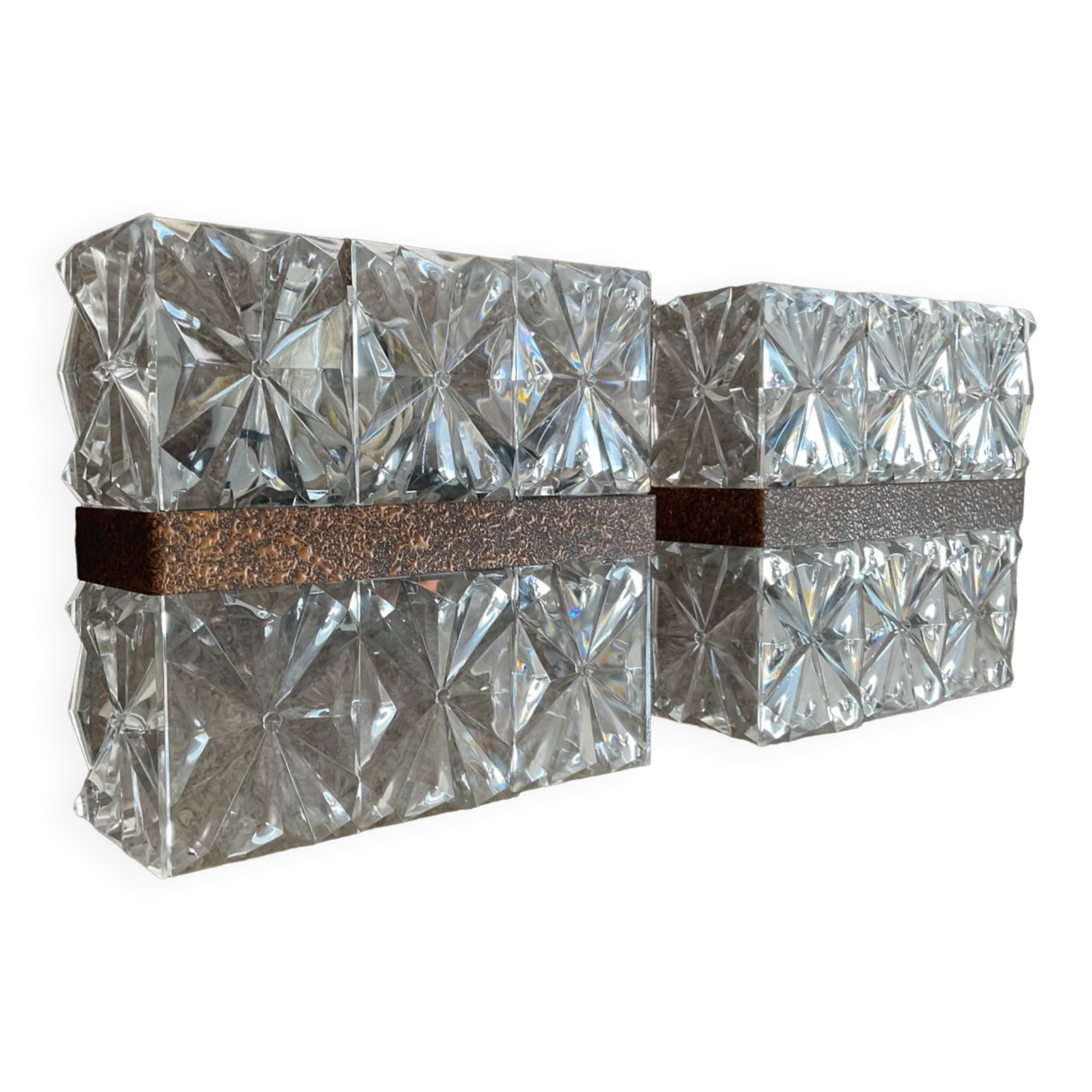 Pair of Erco wall lights from the 60s and 70s