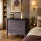 Classic commode with a violet patina