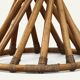 Bamboo and glass table by Bernard Govin – Eguizier edition, 1970