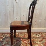 Set of 4 Louis Philippe caned chairs