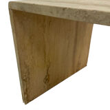 Italian travertine pull out tables, 1970