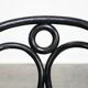 Set of 6 black vintage  bistro chairs with elegant design