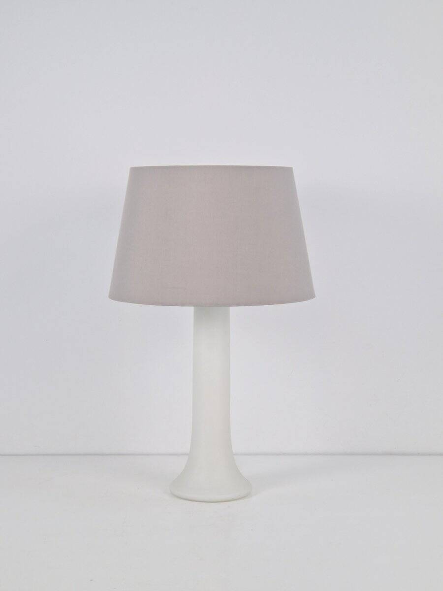 Vintage Glass Table Lamp by U. & O. Kristiansson for Luxus Vittsjö, Sweden, 1969