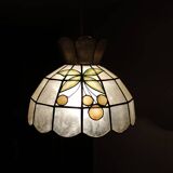 Vintage mother-of-pearl pendant with cherry pattern