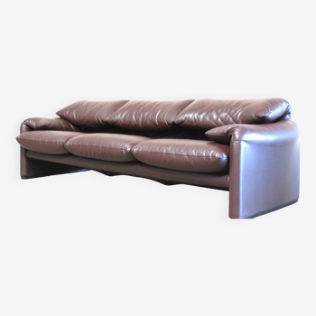 Maralunga Cassina leather sofa