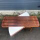Danish design extendable coffee table with magazine rack