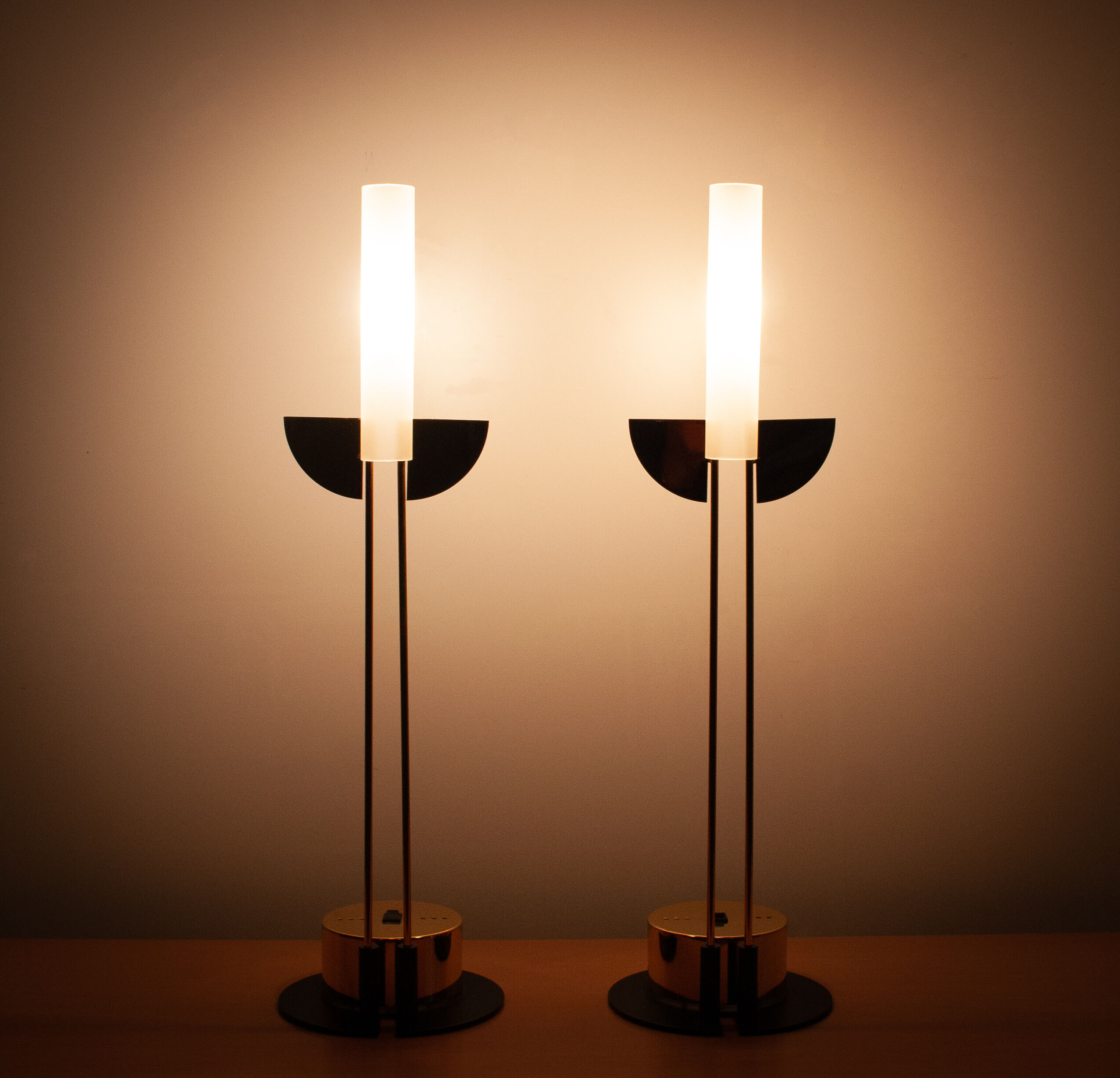 Postmodern table lamps italy 1980s