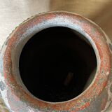 Polychrome decorated terracotta jar