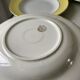 Lot of 9 pastel yellow hollow plates st amand textured 50s-60s