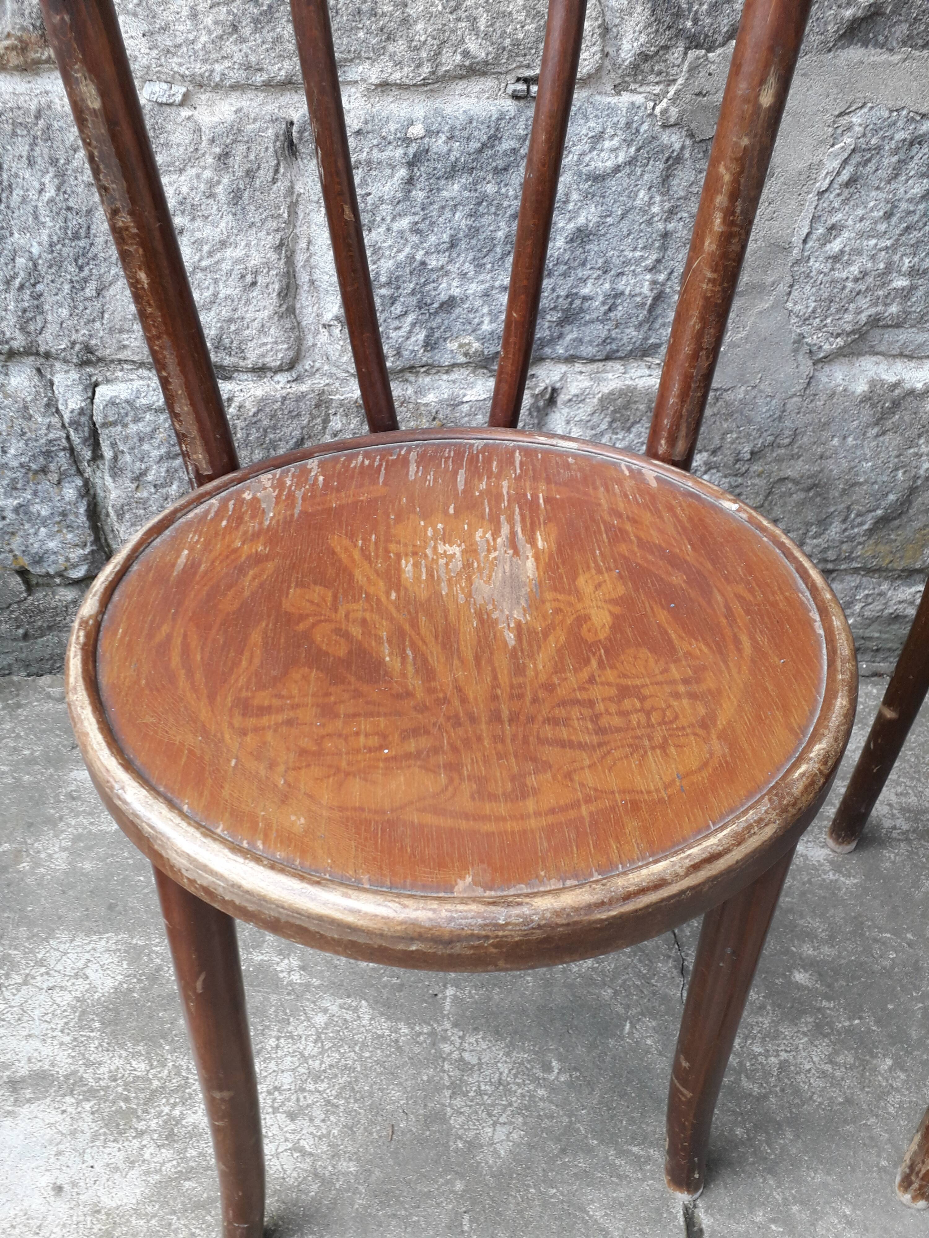 Set of 6 chairs Bistro mismatched