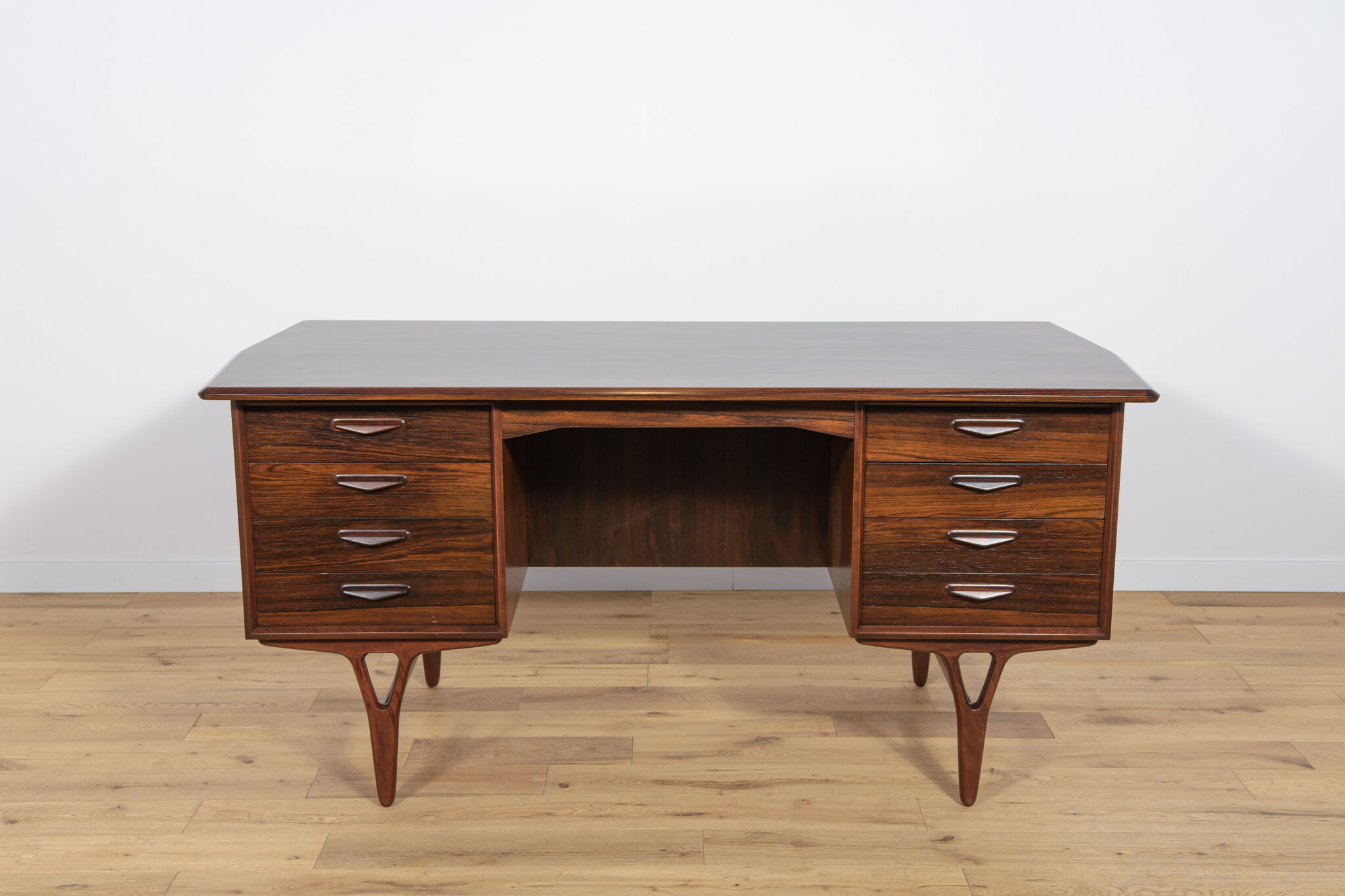 Mid-Century Freestanding Rosewood Desk, 1960s