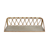 Rattan wall shelf