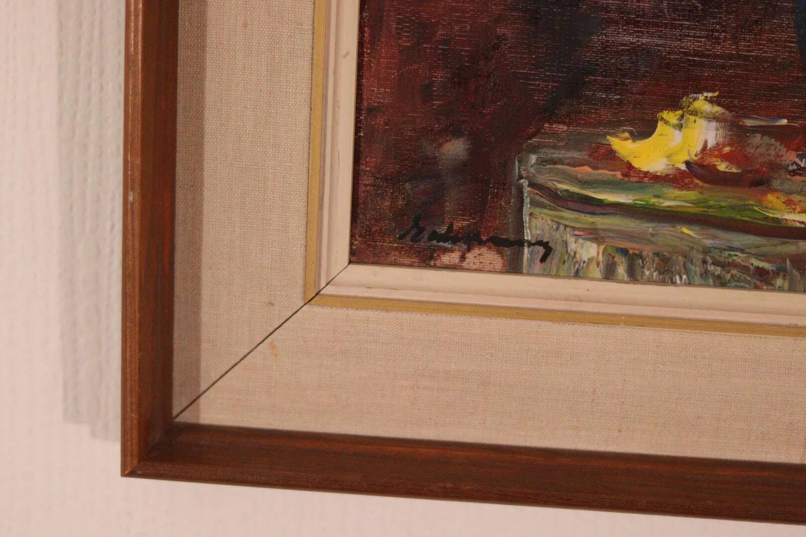 Original Oil on Canvas – “Still Life Vase” – Framed 45 × 54 cm