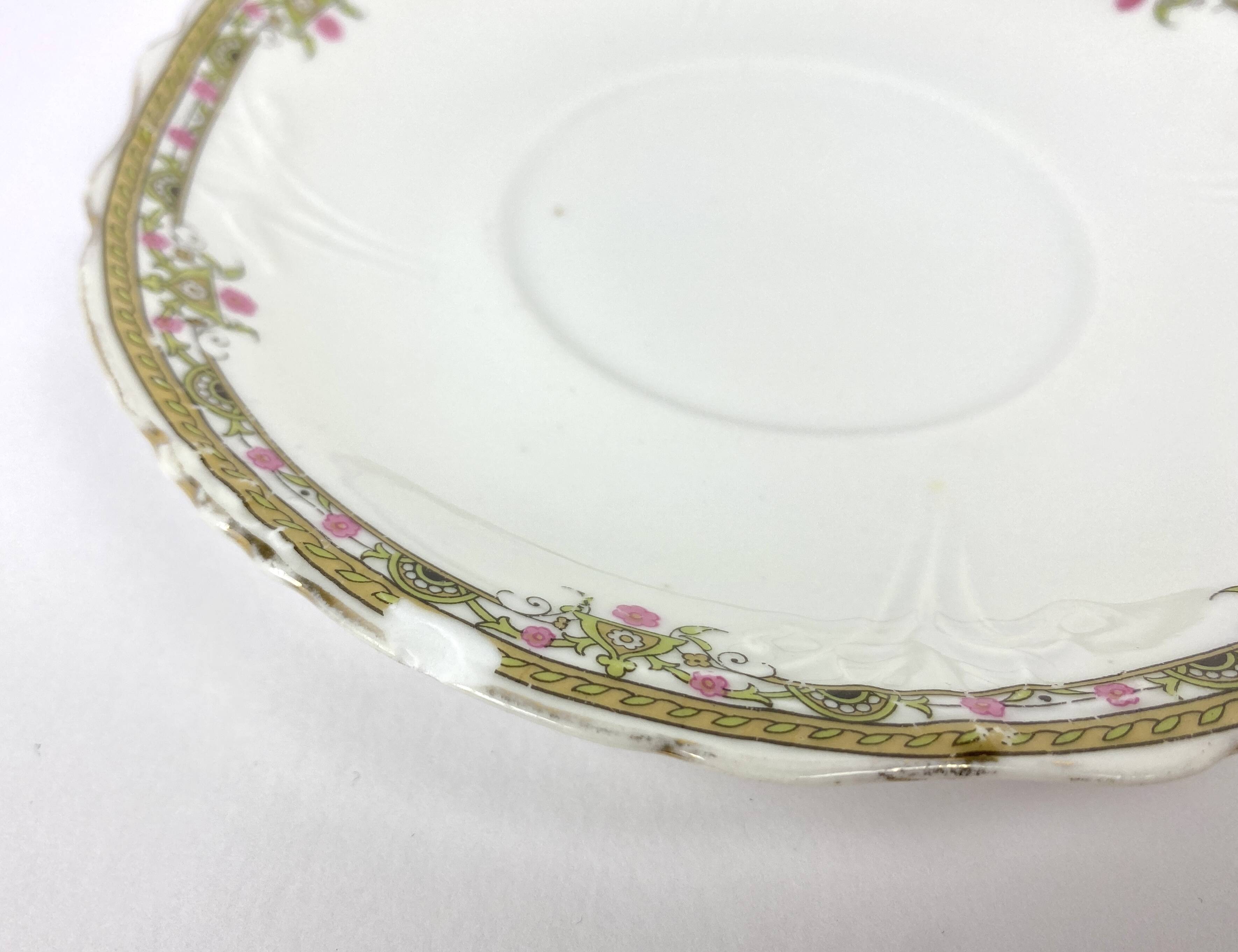 Mismatched Set of 3 Saucers/Small Plates - Limoges Porcelain
