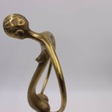 sculpture en bronze brutaliste moderniste