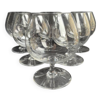 6 Cognac/Armagnac glasses stamped Baccarat Perfection service