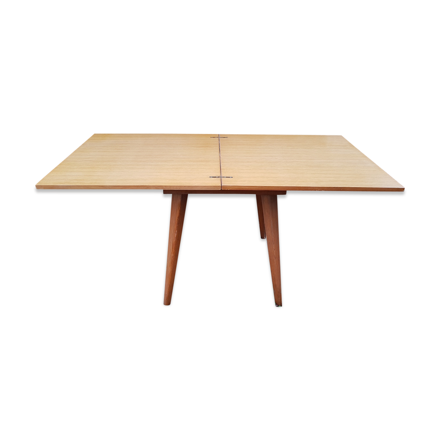 Vintage table with compass feet