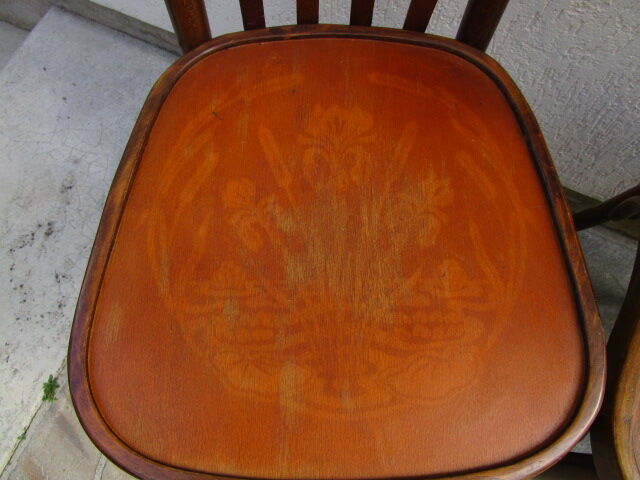 lot de 3 chaises bistrot anciennes