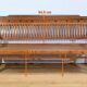 Antique colonial teak veranda bench – mid-20th century