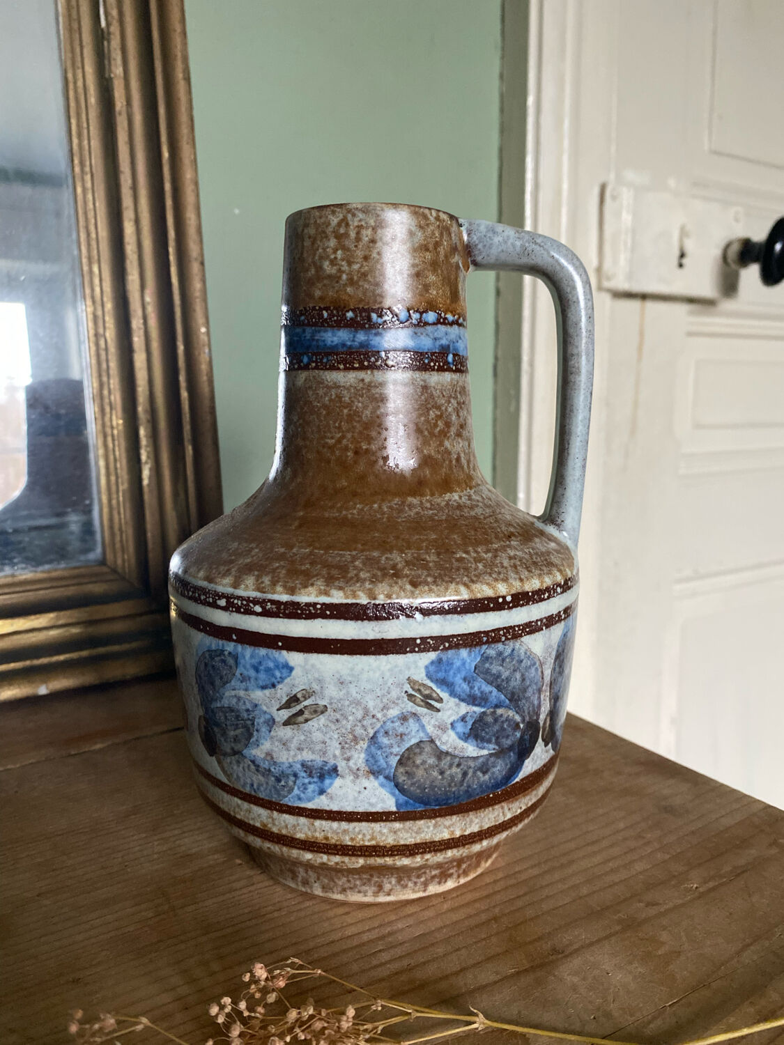 Vase vintage en céramique années 70
