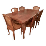 Solid walnut dining table