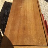 Vintage chest of drawers 1950s/60s in oak drawers patinated red